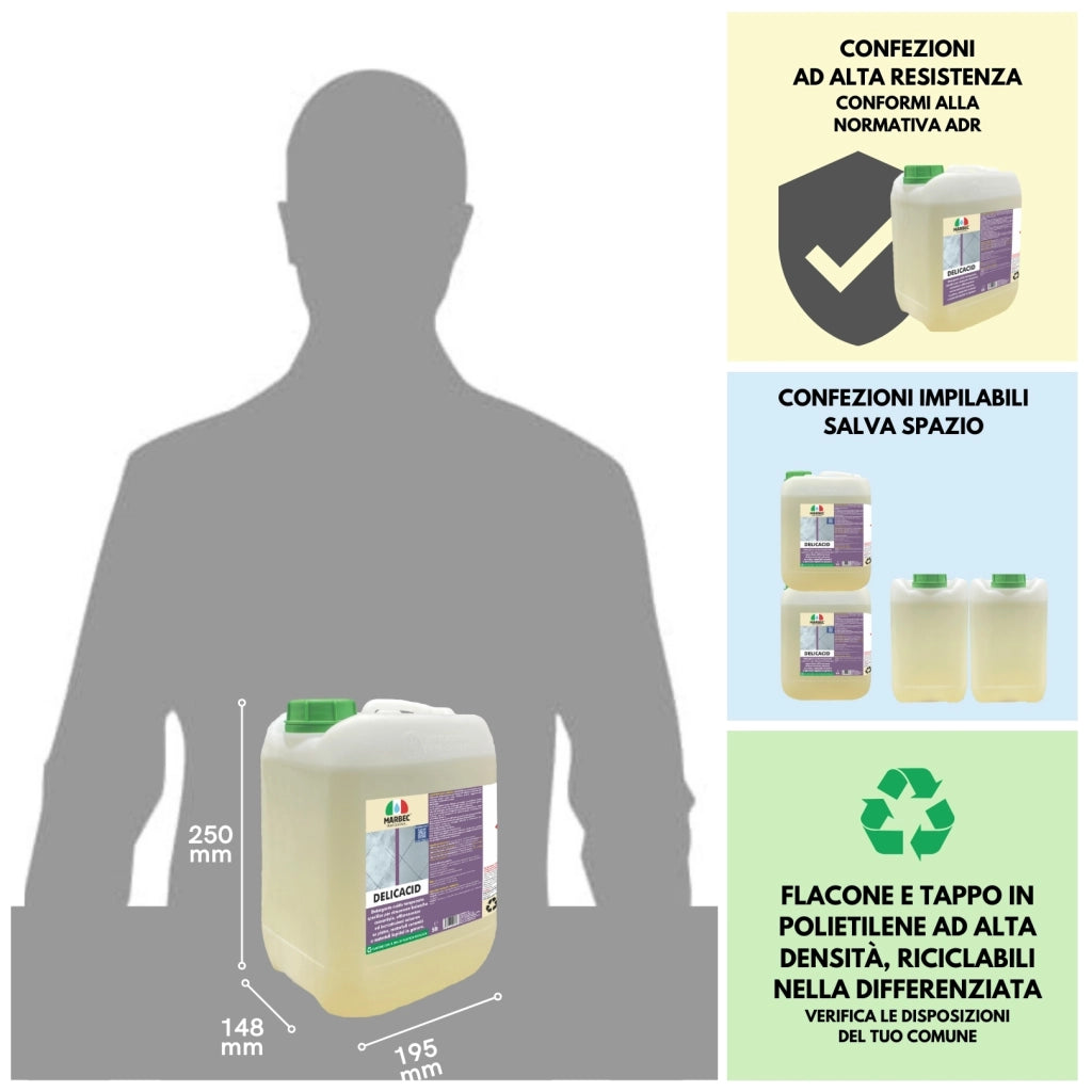 Acido tamponato DELICACID   5LTx4Pz