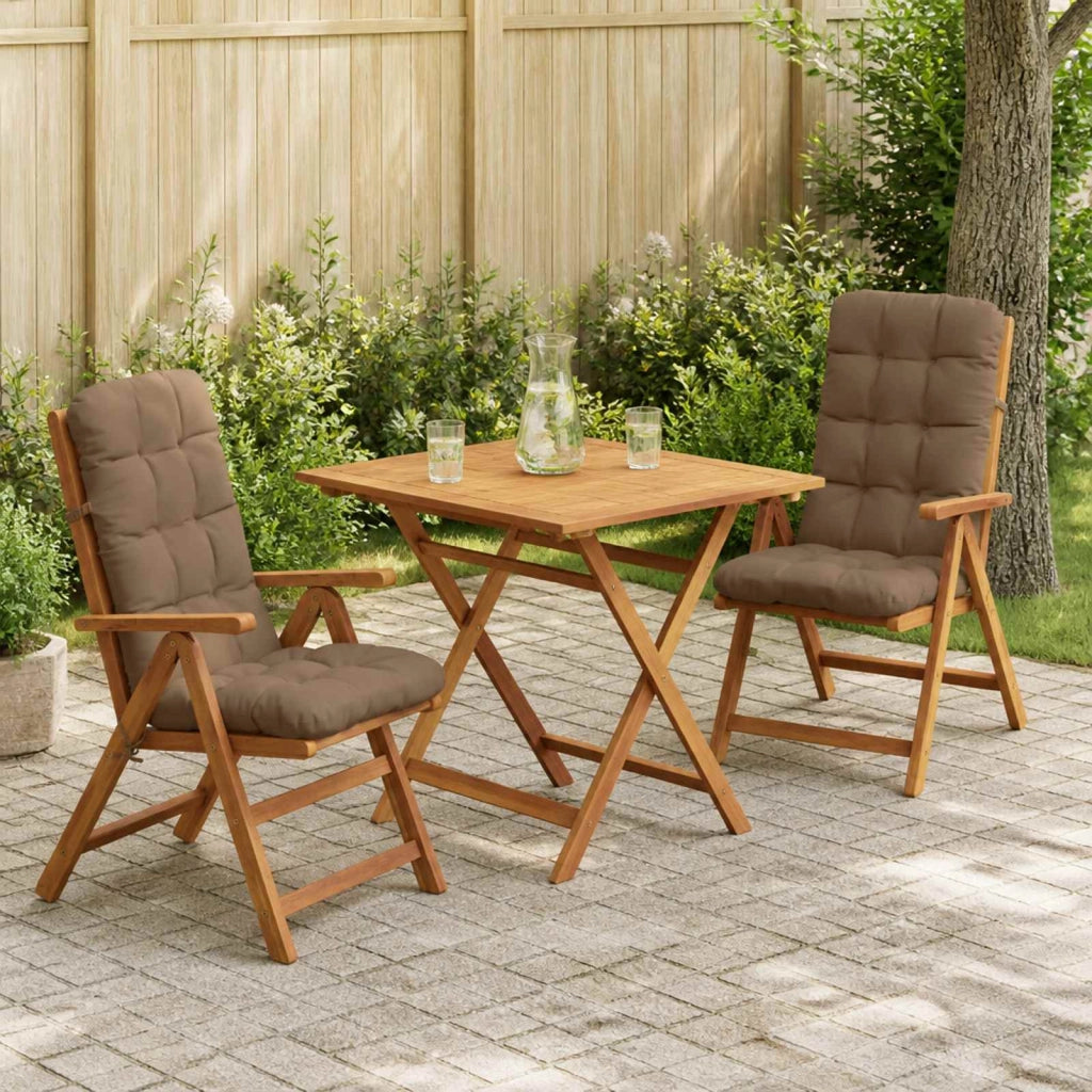 Cuscini per Sedia Alta in 2 Pezzi VIANEN 2 pz 100% Poliestere 953752