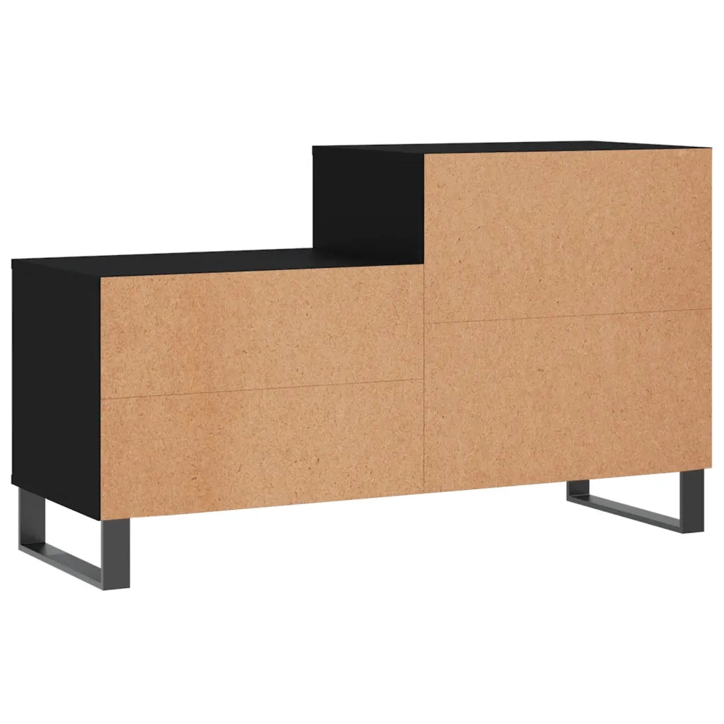 Scarpiera | Mobile per scarpe Nera 102x36x60 cm in Legno Multistrato