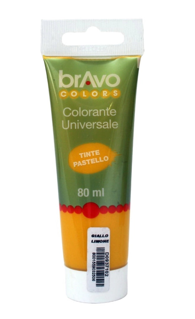 Colorante Univers.Giallo Limone 80Ml Set 5 Pezzi - Nespoli