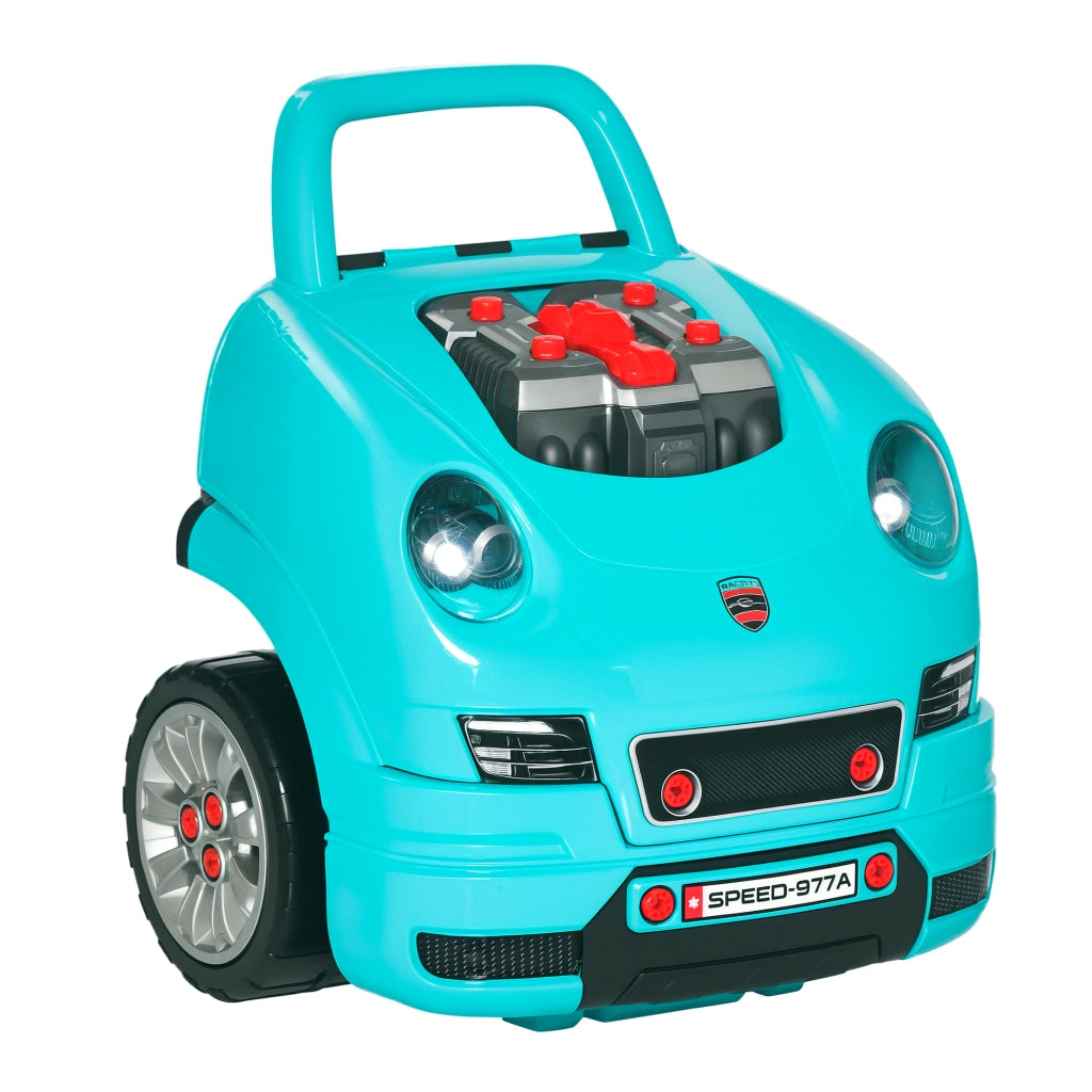 Gioco Bambini con Strumenti e Volante 61 Pezzi ¨C Zephmum ¨C Verde 40x39x47 cm