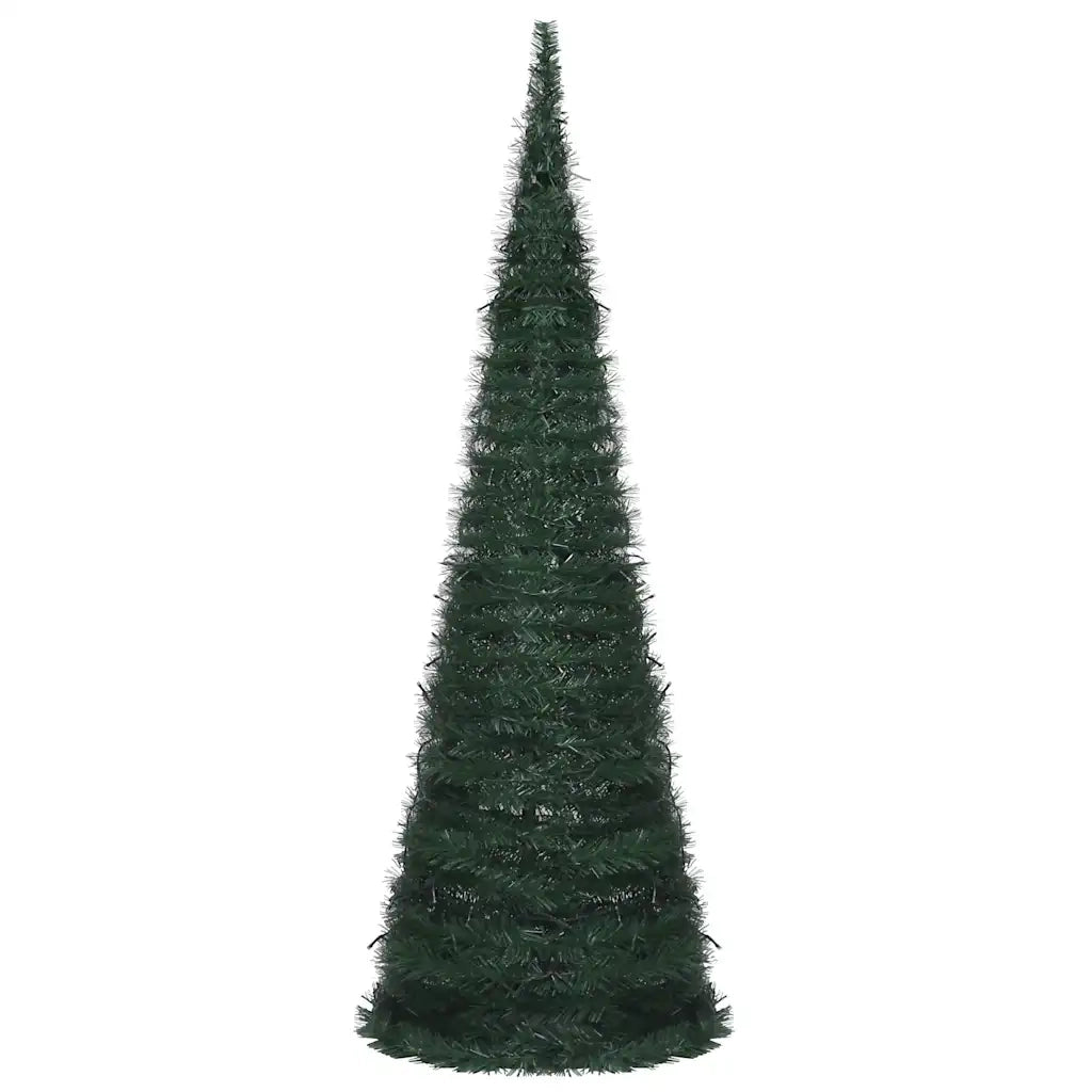 Albero di Natale Artificiale Apribile Preilluminato Verde 180cm 321524