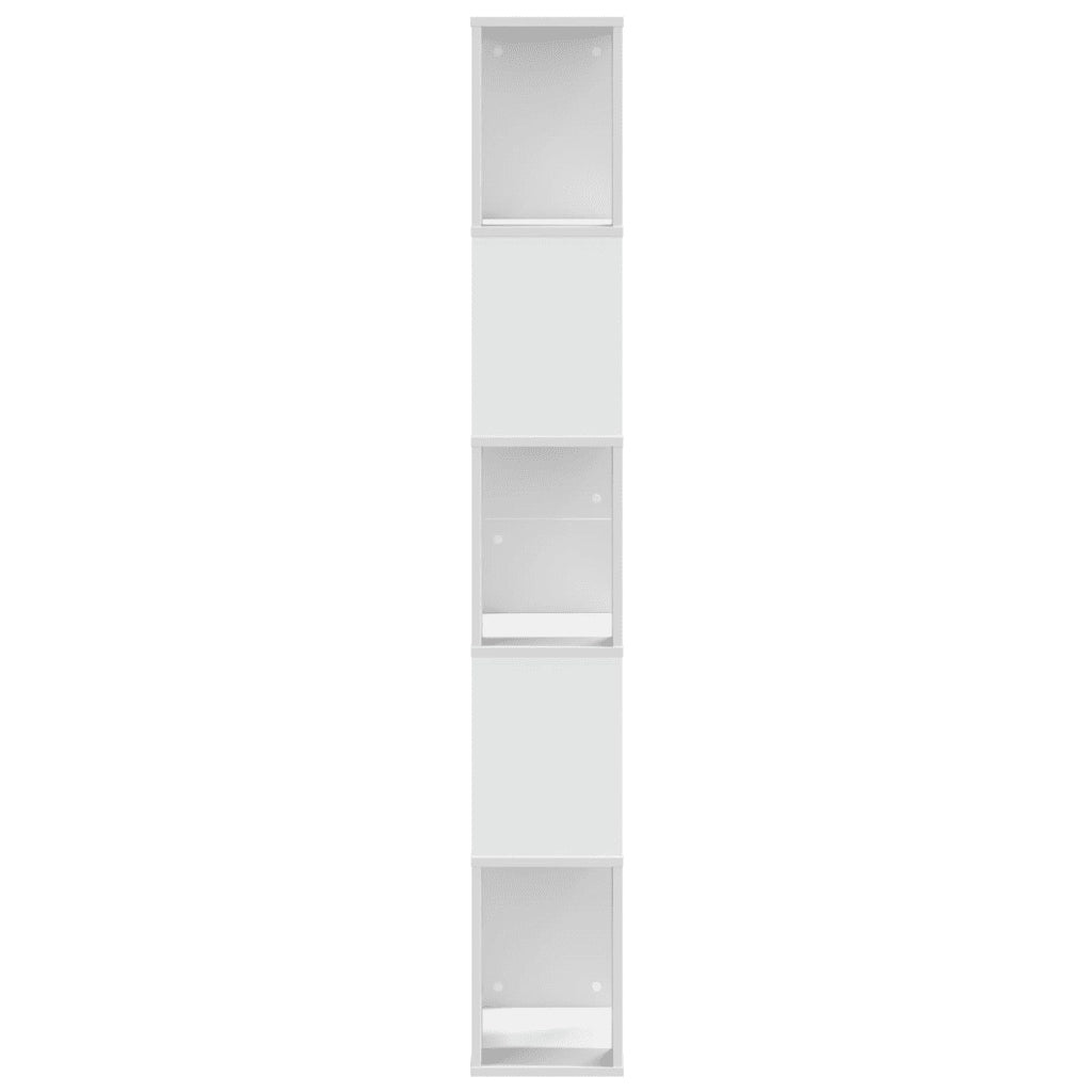 Libreria 5 Ripiani Bianca 45x23,5x162,5cm Legno Multistrato 852780
