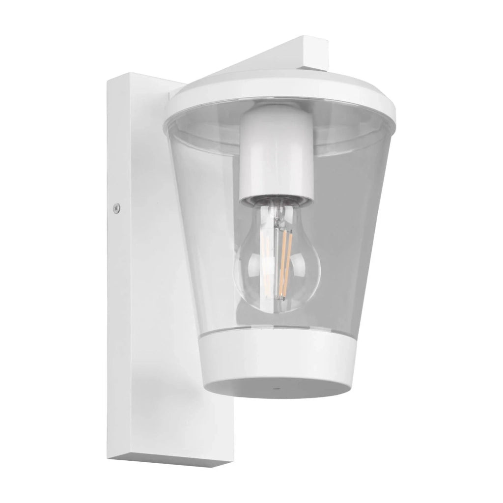 LÚZETE - LAMPADA DA PARETE PER ESTERNI BIANCO E27 IP44 LOTUS
