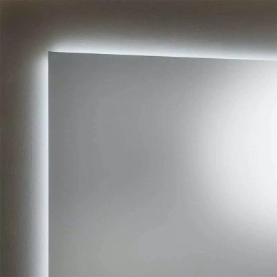 Specchio bagno 50x60 cm illuminazione perimetrale e installazione reversibile
