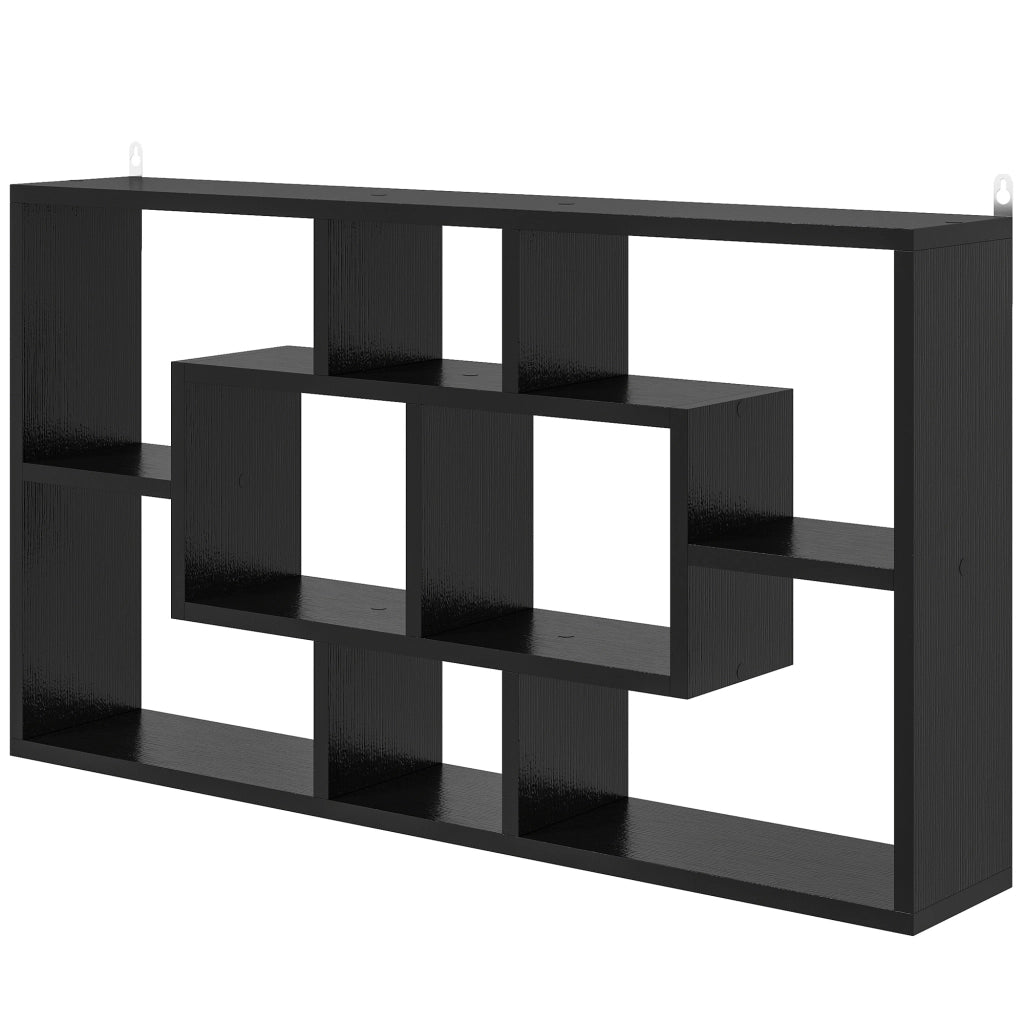 Libreria a Muro con 8 Cubi ¨C Xylo ¨C Nero 85x14,5x47,5 cm