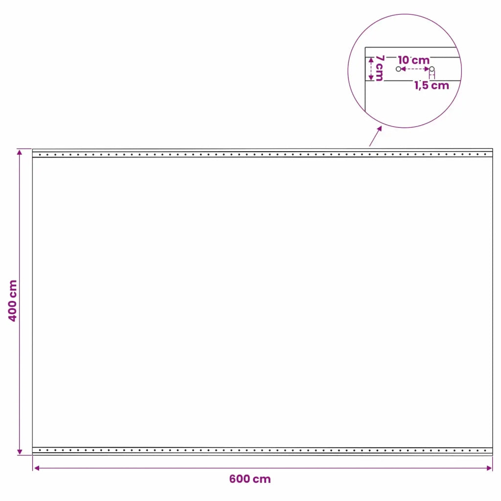Telo con Occhielli Verde 4 x 6 m 260 gsm PE 42039282