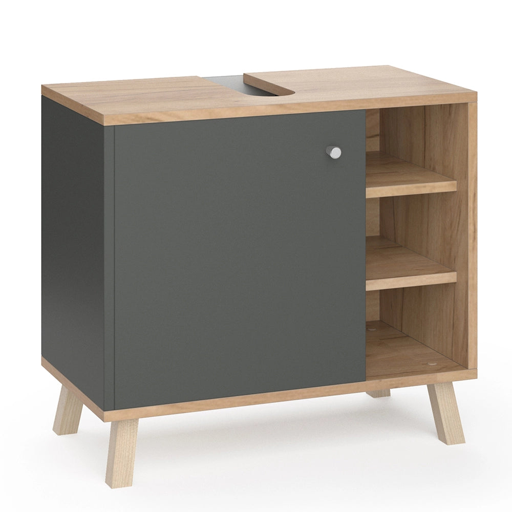Vicco Mobile sottolavabo per bagno Antracite 60 x 54 cm