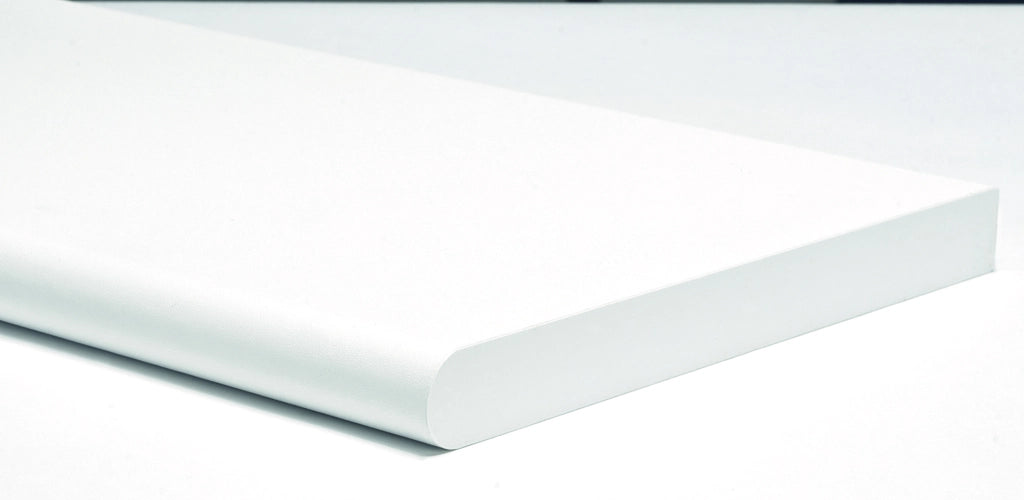 MENSOLA MURALE STONDATA Col. Bianco cm. 60x20x1,8