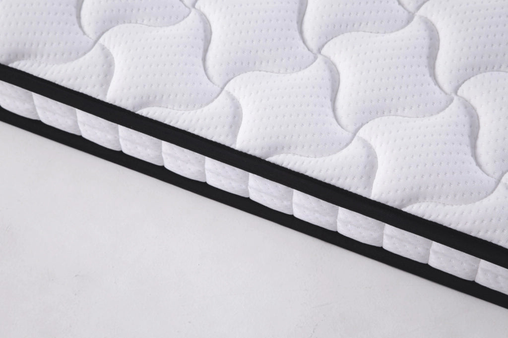 Materasso a molle 90x200 cm; h 10 cm; ergonomico; bianco