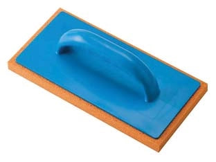 FRATTONE GOMMASPUGNA PER INTONACO BASE E MANICO IN PLASTICA- - cm.28x14 - 42457 - 2 pezzi AUSONIA