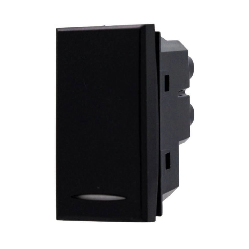 Trade Shop - Deviatore Comando 1p Da 16a Colore Nero Compatibile Con Bticino Axolute Sd20003n -