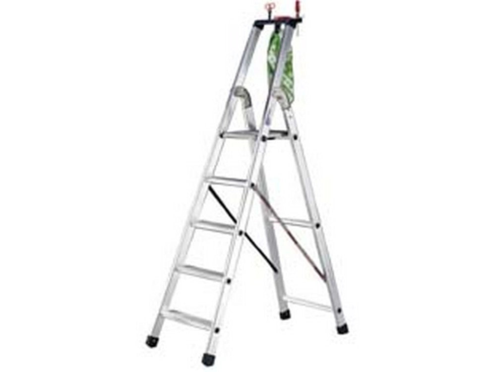1pz scala alluminio quadra en131 4 gradini cm47x11,5x148,5h 88,h pedana kg5,2 cod:ferx.fer378093