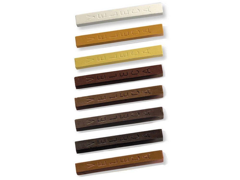 12pz bastoncino cera per legno  frassino cod:ferx.vit40622