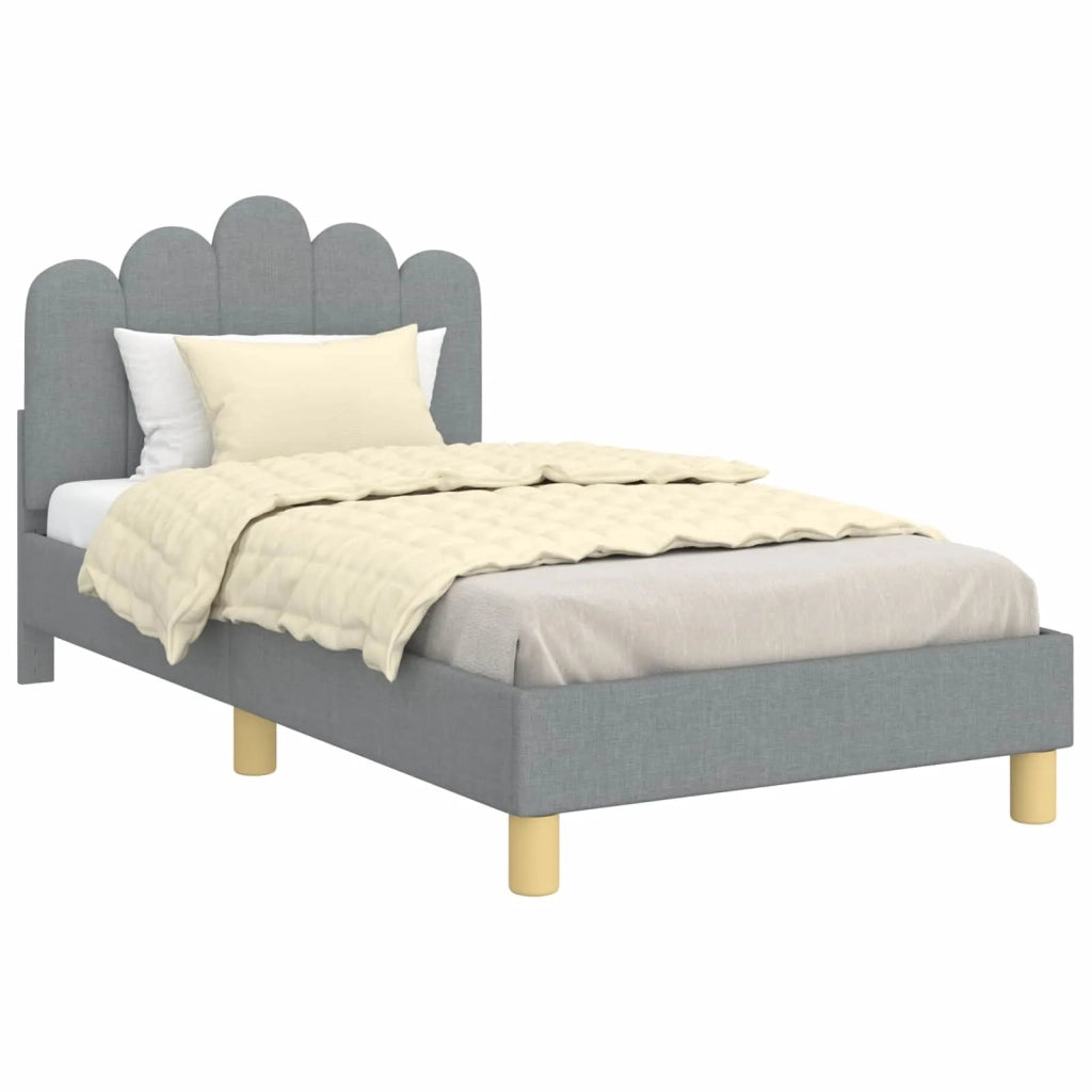 Struttura letto bambini con testata Grigio Chiaro 80 x 160 cm 42011044