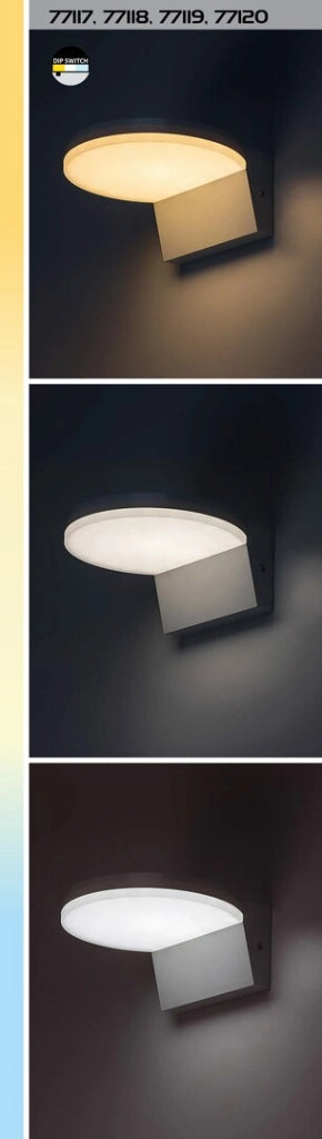 Applique esterna LED 9W IP54 nera CCT Batida Rabalux