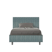 Letto 1 Piazza e Mezzo 120x190 cm con Rete e Contenitore Adele Aragona 8 Blu