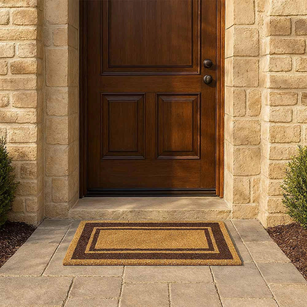 Zerbino classico rettangolare in fibra di cocco naturale cm 60 x 120 per casa