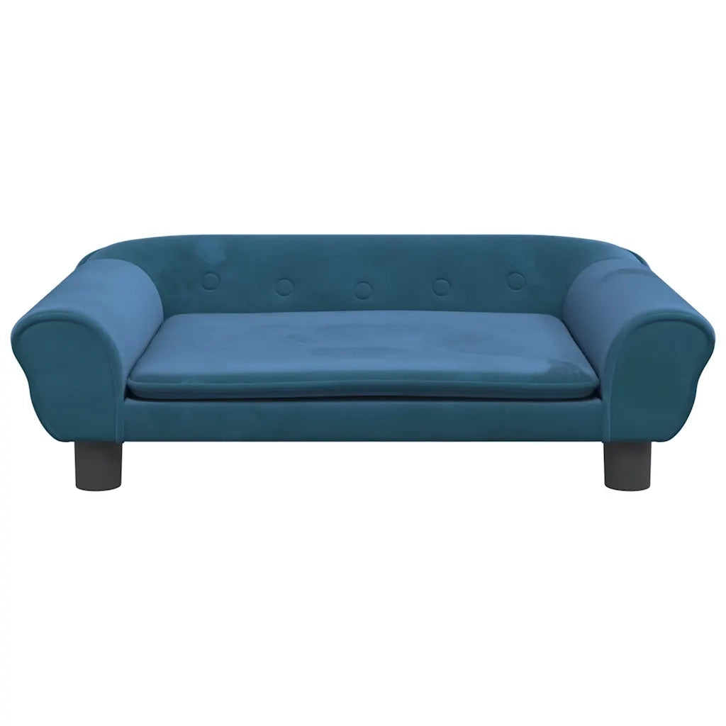 Divano per Bambini Blu 70x45x26 cm in Velluto 3196400