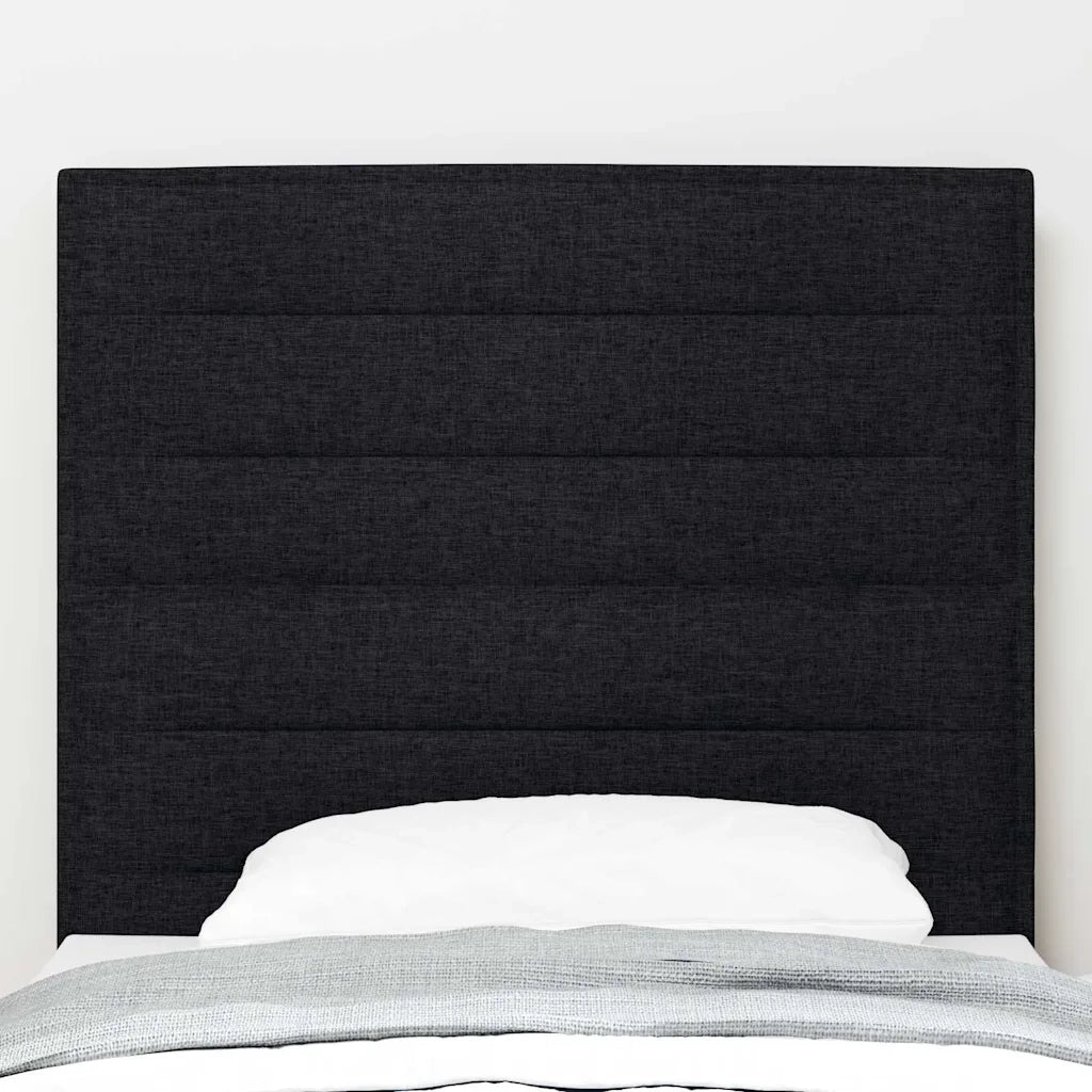 Testiera LED con strisce LED con testiera Nero 100 cm Tessuto 3338281