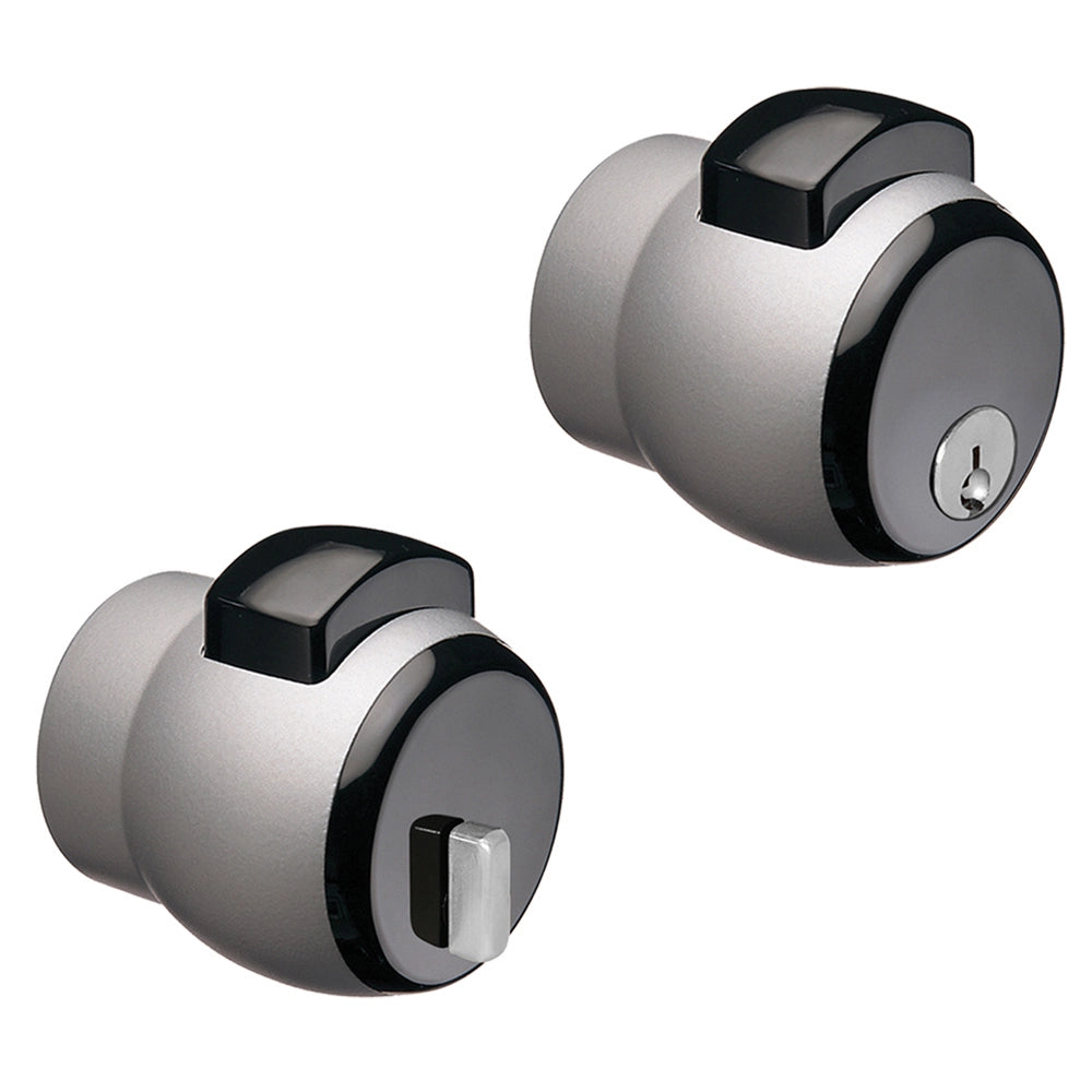 1pz pomolo premi/apri 'nova n.13' verniciato argento/pulsante grigio cod:ferx.3020154nlm