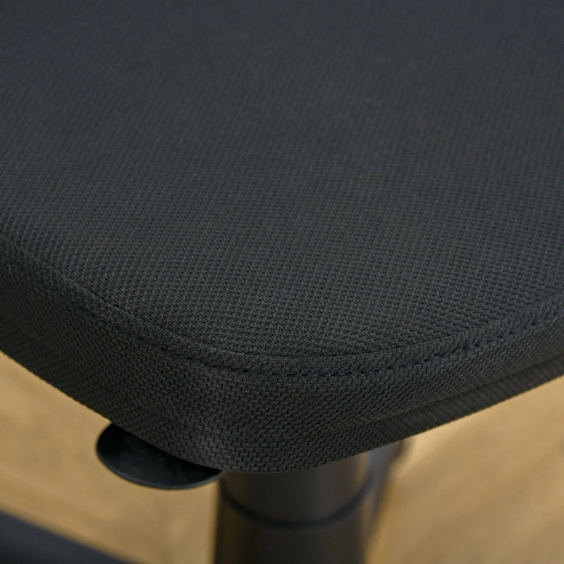 Sedia da ufficio ergonomica girevole senza braccioli - con altezza regolabile - nera
