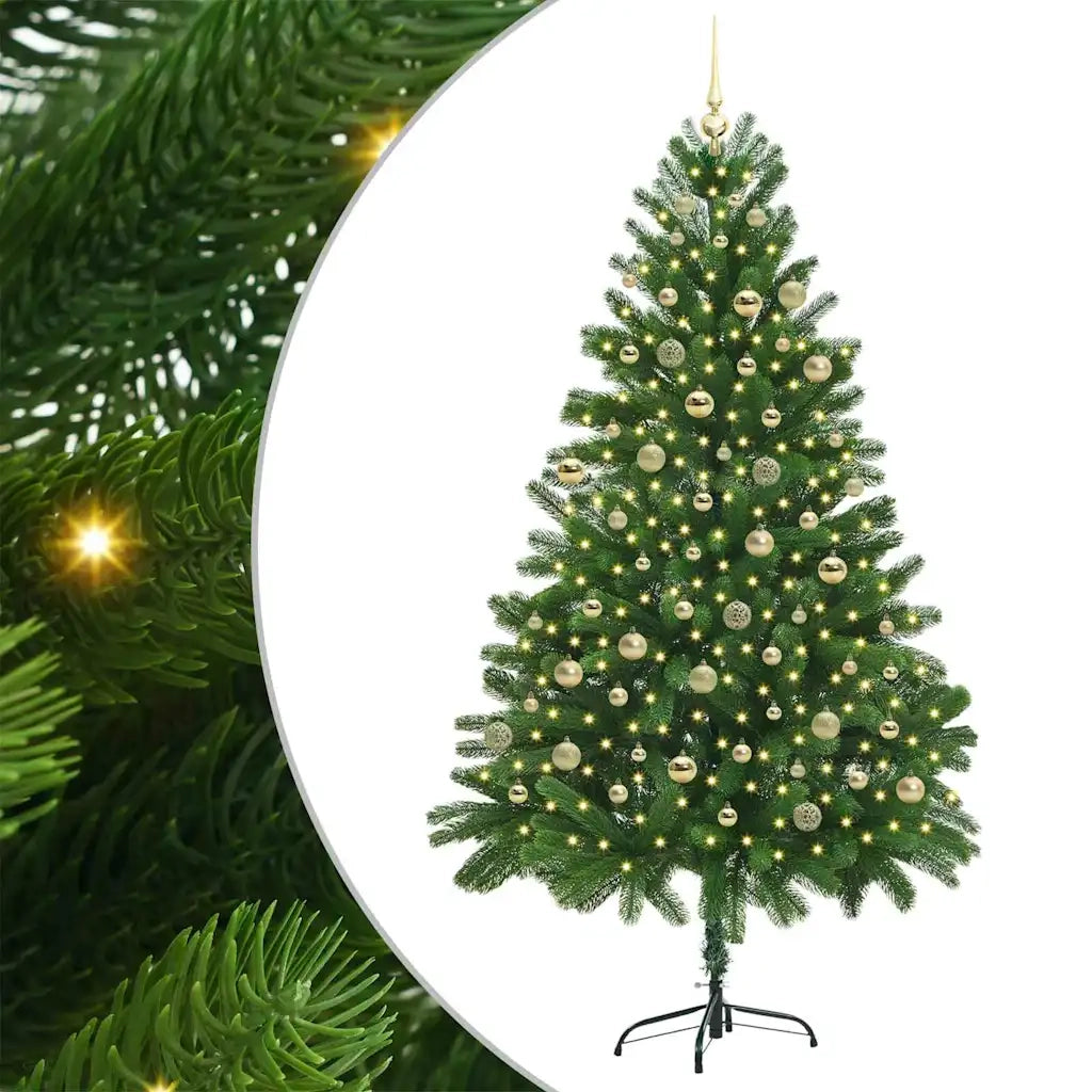Albero di Natale con 300 LED con supporto Verde 210 cm PE