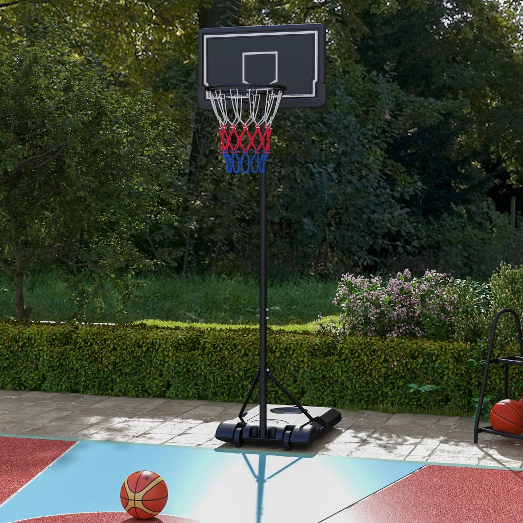 Canestro da Basket Regolabile ¨C Xylo ¨C Altezza 1,82-2,13m Mobile Nero