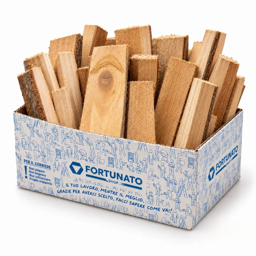 Legna da ardere pronta all’uso box 3,30 kg legno misto camini e stufe