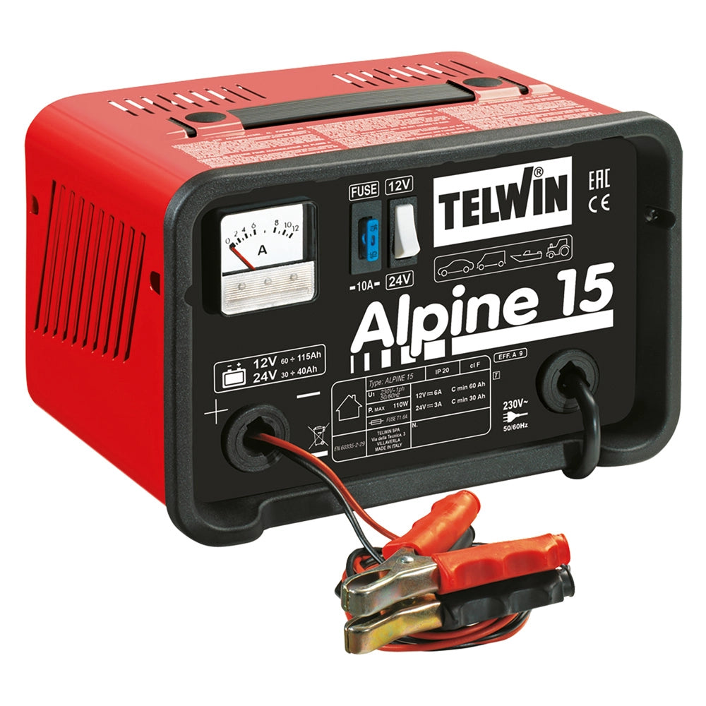 CARICABATTERIA 'ALPINE 15' 6 A -12/24 V  - TELWIN