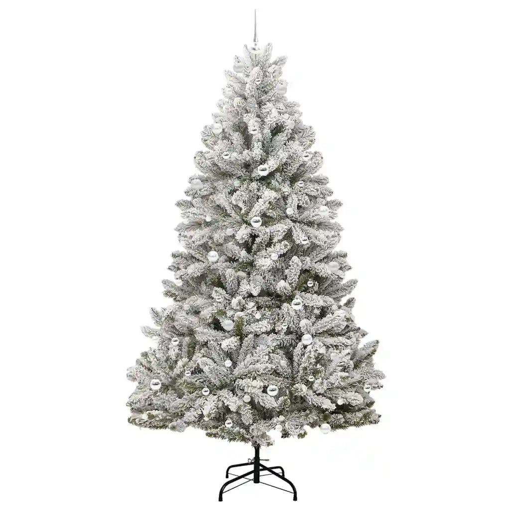 Albero di Natale artificiale con 300 LED Verde e Bianco 240 cm