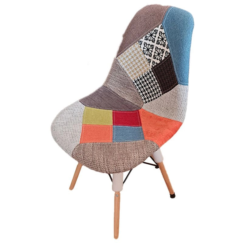 Sedia patchwork senza braccioli