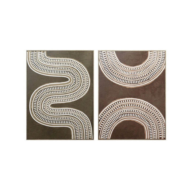 Set di 4 Stampe Su Canvas Tribe 3d 45x60cm 2 Assortimenti