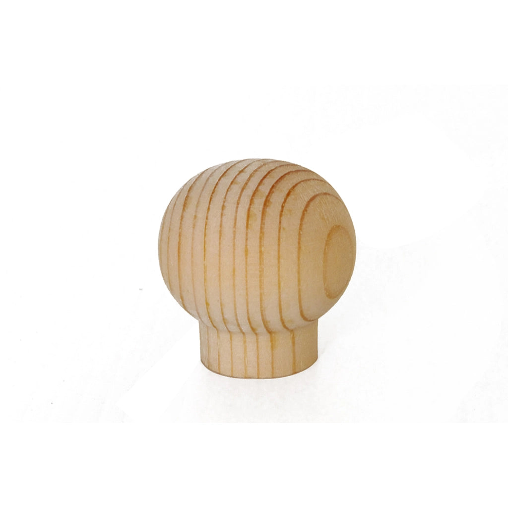 Pomolo in legno - Ã˜ 26 mm. - pino grezzo