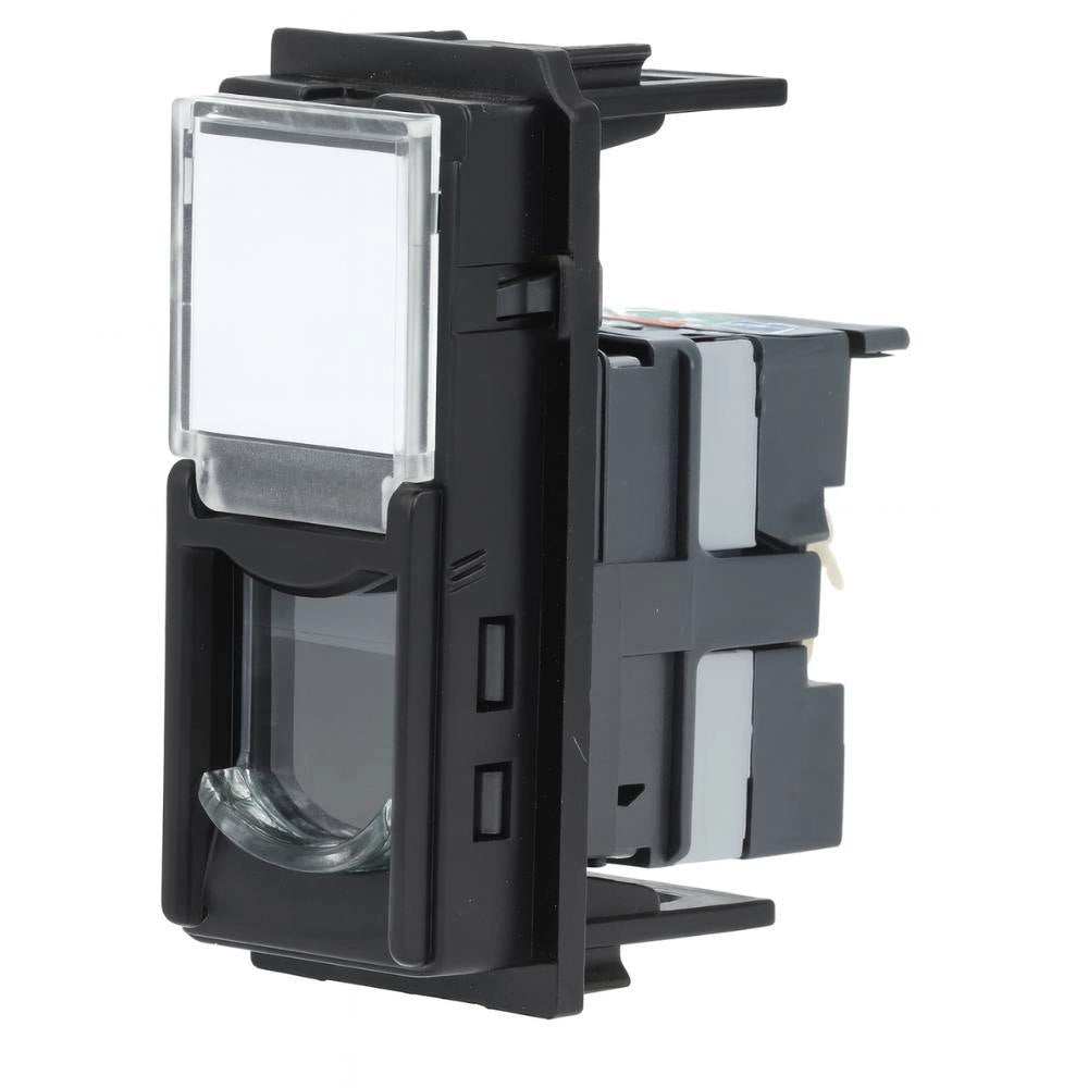 Bticino living now connettore rj45 categoria 5e utp 1 modulo toolless *** colore nero, confezione 1
