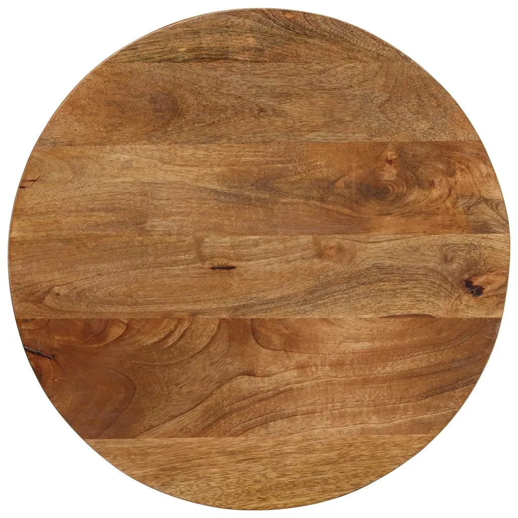 Piano per Tavolo | Superficie Tavolo | Piano Scrivania ? 40x2,5cm Rotondo in Legno Massello di Mango