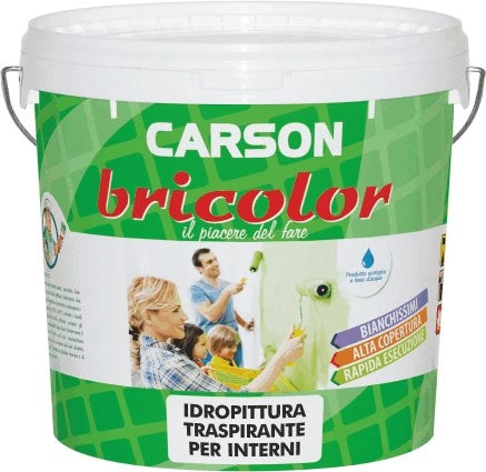 IDROPITTURA TRASPIRANTE 'BRICOLOR'  14 lt - CARSON