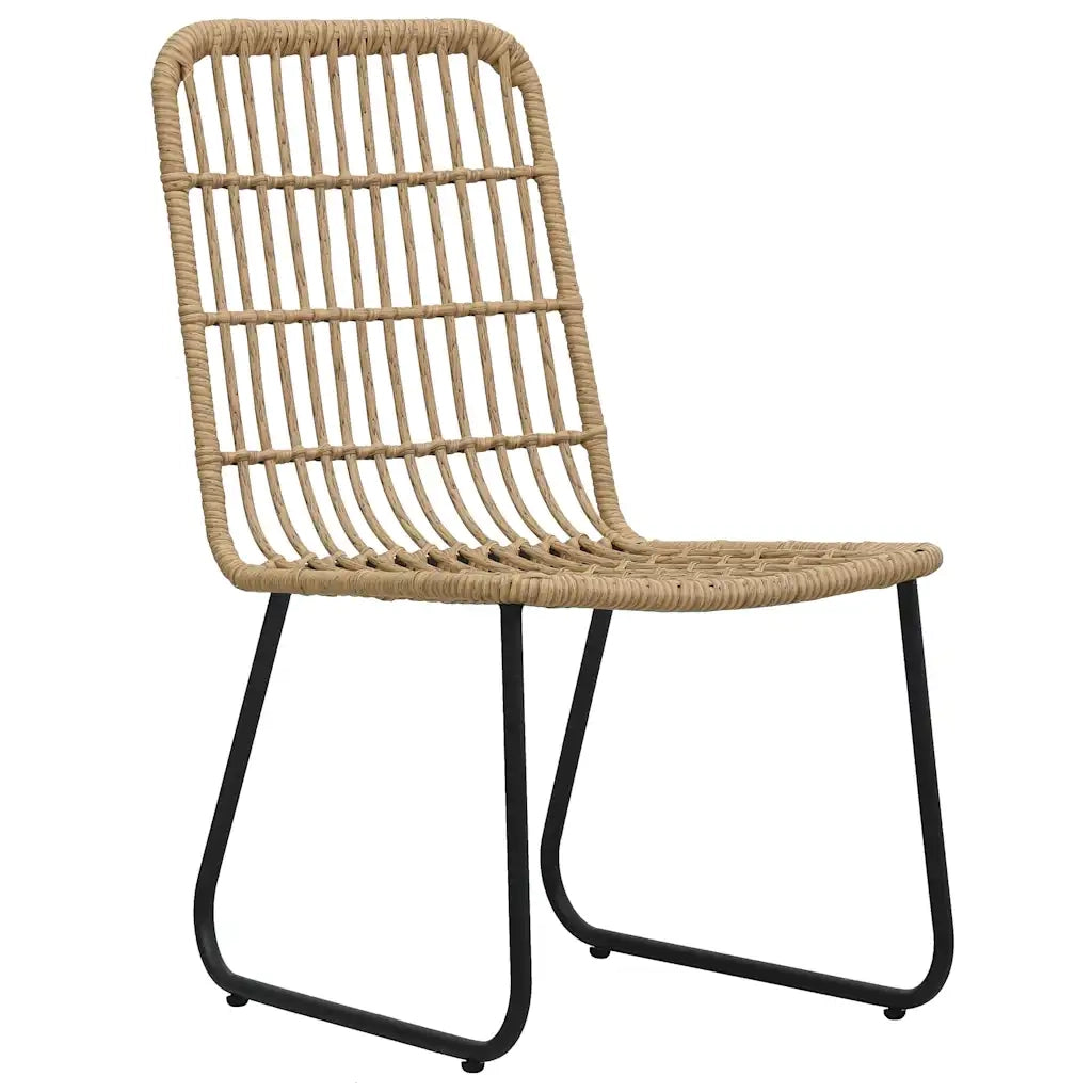 Set da Pranzo da Giardino 3 pz in Polyrattan e Vetro 3060231
