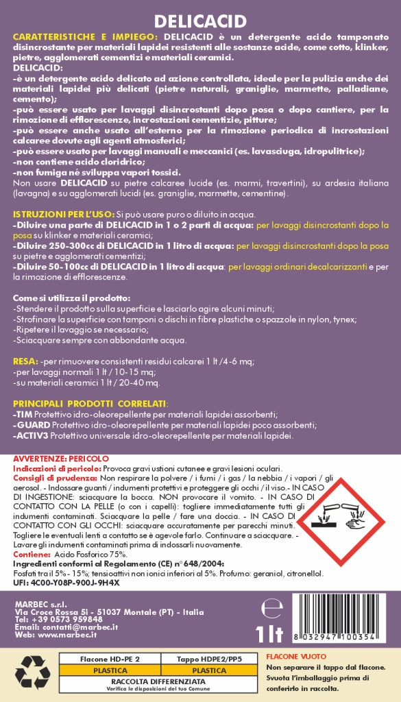 Acido tamponato DELICACID   1LT