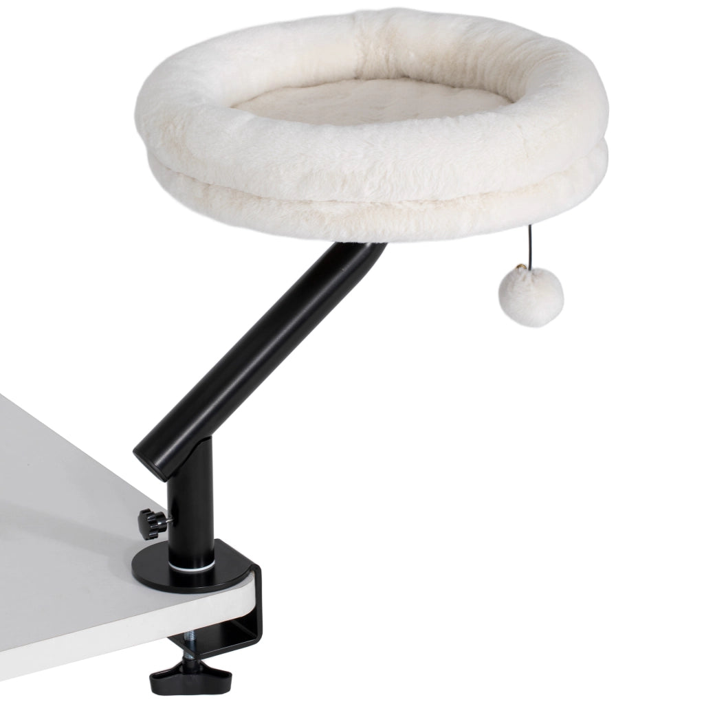 Letto scrivania per gatti con rotazione 360¡ã e altezza regolabile ¨C Minimal ¨C Cremebianco
