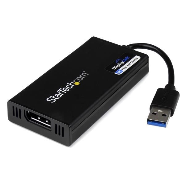 Startech.com adattatore da usb 3.0 a displaport - 4k 30hz ultra hd - certificato displaylink - convertitore da usb type-a a dp per monitor - scheda video e grafica esterna - mac e windows - USB32DP4K