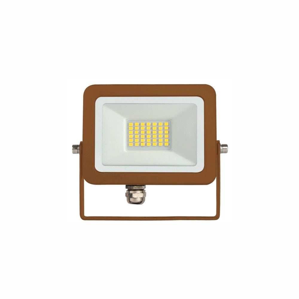 Proiettore LED da esterno Sky 20W IP65 2700K Corten - 2450lm, alluminio, fascio 110° Beneito Faure