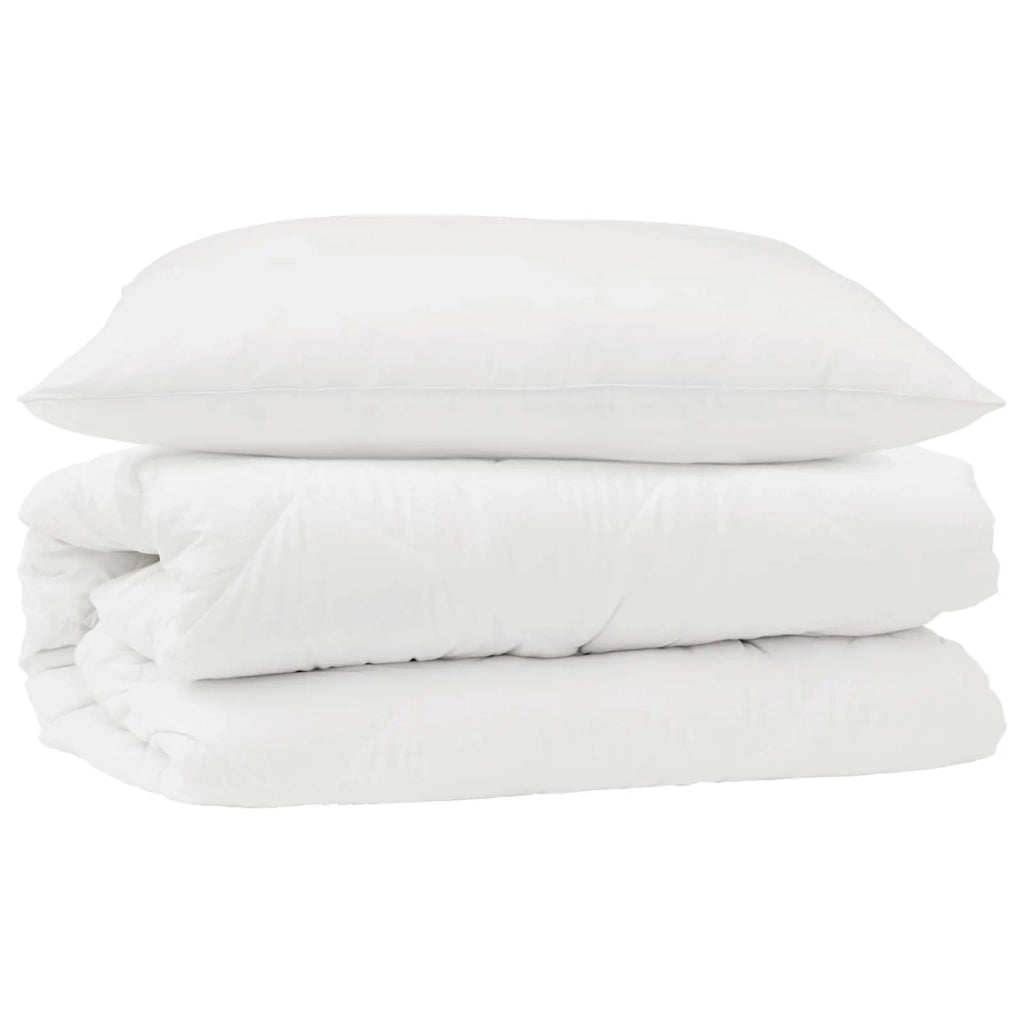 Set di Piumoni con cuscino 2 pcs Bianco Microfibra 3376747