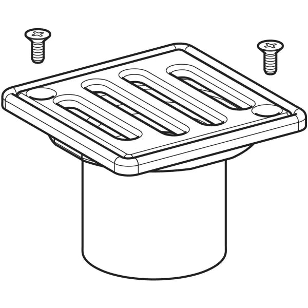 GRIGLIA INOX PER SIFONE DOCCIA AVVITATA  8x8 GEBERIT