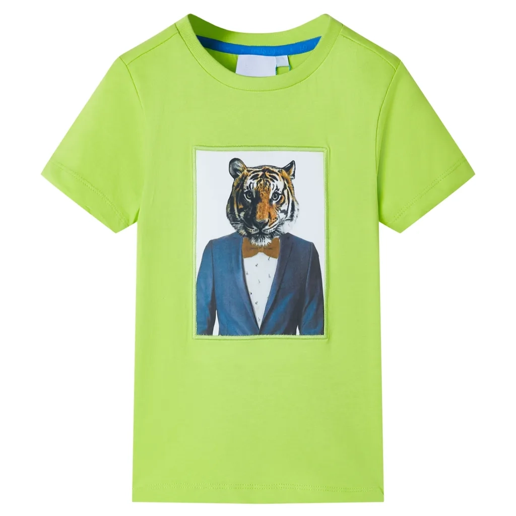 Maglietta da Bambino a Maniche Corte Lime 116 11936