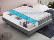 Materasso Matrimoniale 160x200 Molle insacchettate e memory foam 9 Zone differenziate Altezza 22 cm