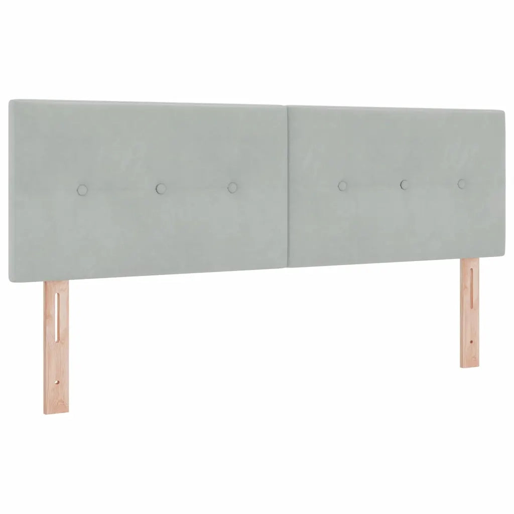Testiera | Testata Grigio chiaro 160 cm Velluto