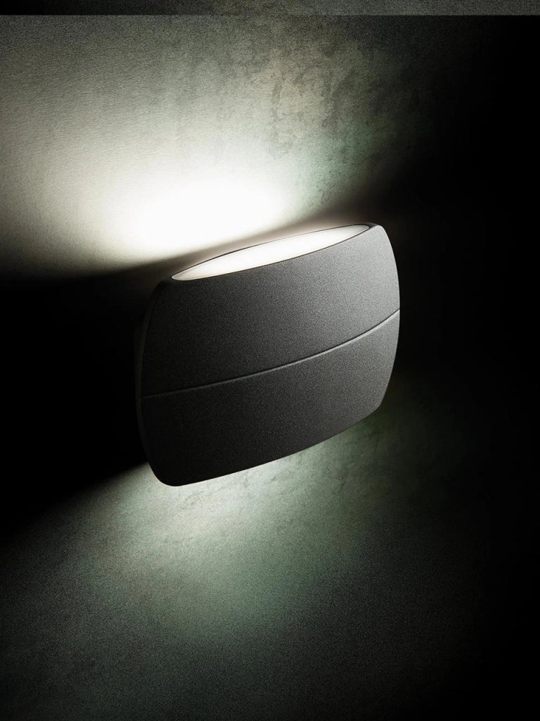 Applique da Esterno a LED 5W+5W 3000K Sovil Grigio