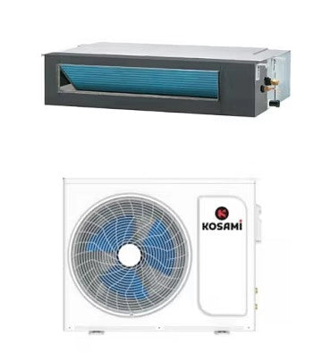 Climatizzatore  Kosami Canalizzato comando a filo incluso R32 18000 BTU INVERTER Classe A++/A+  Unità Interna + Unità Esterna