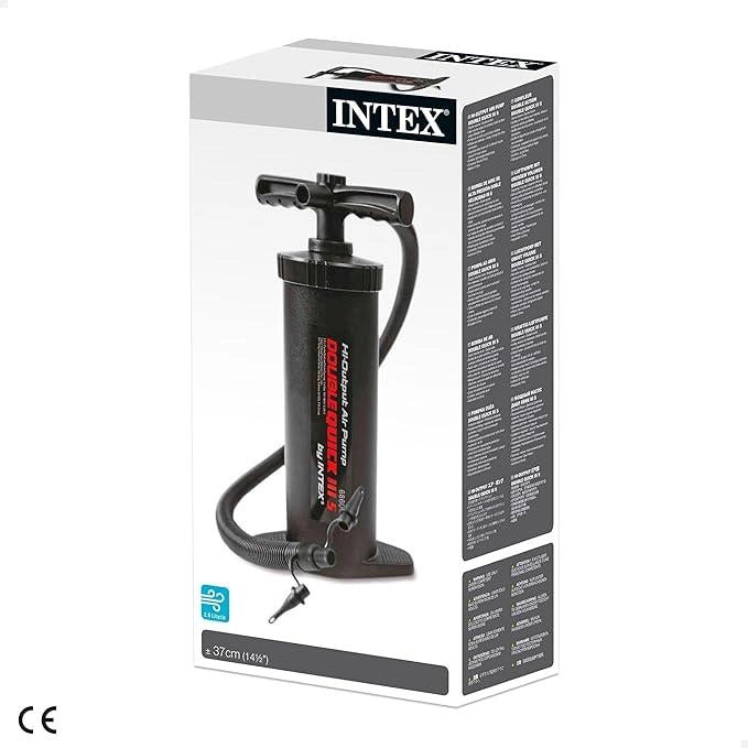 Pompa per gonfiabili, Double Quick III S, Nero, 37 cm,Intex